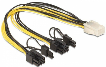 Cable Delock PCI-E 6pin - 2 x 8 pin