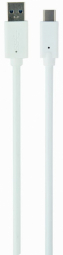 Kabelis Gembird USB-A Male - USB Type-C Male 3m White