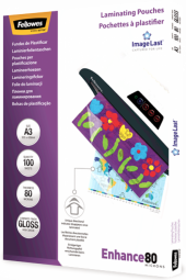 Laminēšanas plēves Fellowes ImageLast A3 80 Micron Laminating Pouch - 100 pack