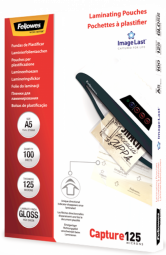 Laminēšanas plēves Fellowes ImageLast A5 125 Micron Laminating Pouch - 100 pack