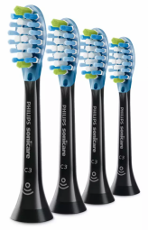 Zobu birstes uzgaļi Philips Sonicare C3 Premium Plaque Defence 4gab Black