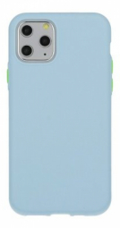 Apvalks Mocco Soft Cream silikona Apple iPhone 12 Mini Zils