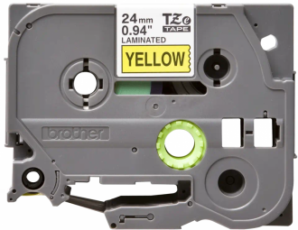 Uzlīmju lentes kasete Brother TZE-651 Black on Yellow