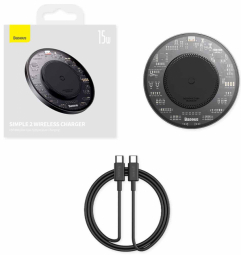Charger Baseus Simple 2 Wireless Black 15W