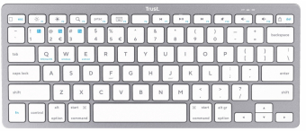 Klaviatūra Trust Wireless Bluetooth Keyboard Silver
