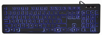 Klaviatūra Gembird 3-color Backlight Multimedia Keyboard