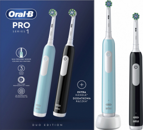Elektriskās zobu birstes Oral-B D305.523.3H Pro Series 1 + Duo pack