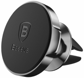 Telefona turētājs Baseus Small Ears Magnetic Auto Holder Black