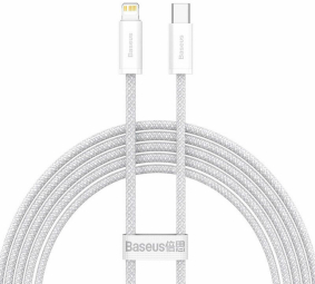 Kabelis Baseus USB Type-C Male - Lightning Male 1m White 20W