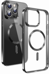 Maciņš telefonam Swissten Clear Jelly Magstick Metallic Case for Apple iPhone 15 Pro