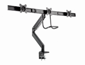 Monitora stiprinājums Gembird 3-display Desk mounted adjustable max27" 1-6kg