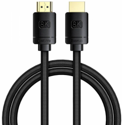 Kabelis Baseus HDMI Male - HDMI Male Black 1m 8K