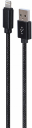 Kabelis Gembird USB-A Male - Lightning Male 1.8m Black