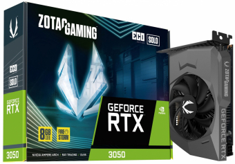 Videokarte Zotac GeForce RTX 3050 Eco Solo 8GB