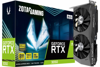 Videokarte Zotac Gaming GeForce RTX 3050 Eco 8GB