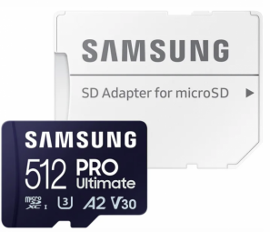 Atmiņas karte Samsung MicroSDXC 512GB PRO Ultimate with Adapter