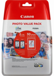 Tintes kārtridžs Canon PG-545XL / CL-546XL Colour Value Pack + Photo Paper 50 sheets
