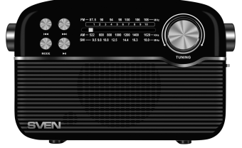 Radio uztvērējs Sven RP-500 Black
