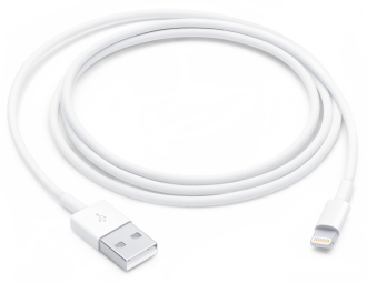 Cable Apple Lightning Male - USB-A Male 1m White