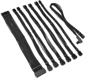 PSU cable extenders Kolink Core Pro Braided Cable Extension Kit 12V-2x6 Type 2 - Jet Black