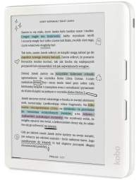 E-grāmatu lasītājs Rakuten Kobo Libra Color White