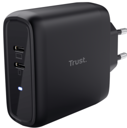 Lādētājs Trust Maxo 65W 2x USB-C Black