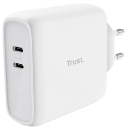 Lādētājs Trust Maxo 65W 2x USB-C White