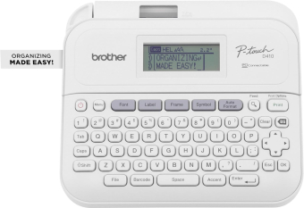 Uzlīmju printeris Brother PT-D410 White