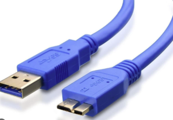 Cable Brackton USB-A Male - USB Micro B Male 0.5m Blue