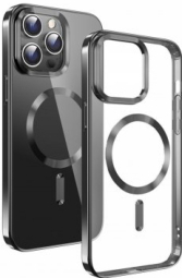 Maciņš telefonam Swissten Clear Jelly Magstick Metallic Case Apple iPhone 16 Pro