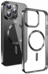 Maciņš telefonam Swissten Clear Jelly Magstick Metallic Case Apple iPhone 16 Pro Max