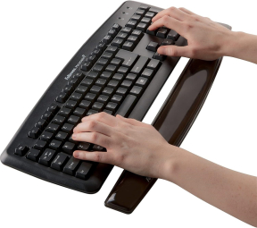 Klaviatūras paliktnis Fellowes Crystal Gel Keyboard Wrist Support Black
