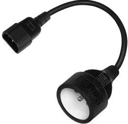 Kabelis-Pāreja Savio Power adapter kab C13 input and CEE 7/5 output