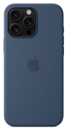 Maciņš telefonam Apple iPhone 16 Pro Silicone Case with MagSafe Denim