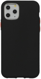 Maciņš telefonam Mocco Soft Cream Silicone Back Case iPhone 12 Pro Max Black