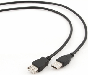 Kabelis Gembird USB Male - USB Female 1.8m Black