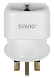 Strāvas adapteris SAVIO Travel adapter EU socket – UK plug