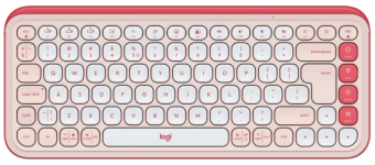 Klaviatūra Logitech POP ICON KEYS OFF White Rose US