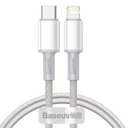 Kabelis Baseus Density USB-C - Lightning 1m Balts