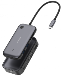 USB-C centrmezgls un bezvadu displeja adapteris Verbatim 32146V