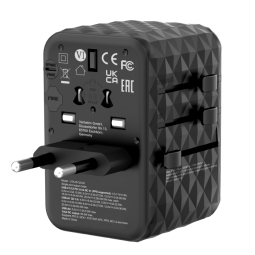 Lādētājs Verbatim Universal Travel Adapter 65W GaN III