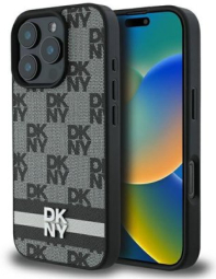 Phone case DKNY Checkered Pattern & Printed Stripes Apple iPhone 16