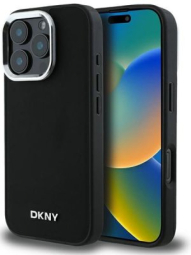 Maciņš telefonam DKNY Plain Silver Logo MagSafe Apple iPhone 16 Pro Max