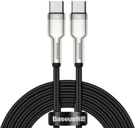 Kabelis Baseus Cafule USB-C Male - USB-C Male 2m 100W