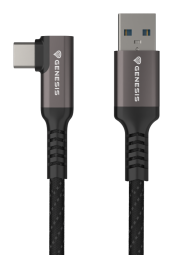 VR Kabelis Genesis USB Male - Type C Male 5m Black
