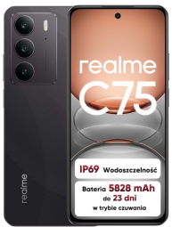 Smartphone Realme C75 8GB 256GB Storm Black