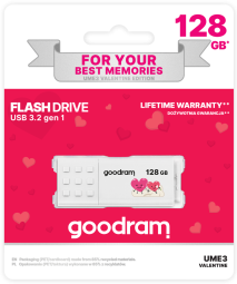Zibatmiņa GoodRam Valentine 128GB White
