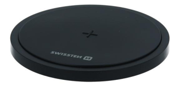 Wireless Charger Swissten with USB - USB-C Cable 15W Black
