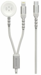 Lādētājs Swissten 2in1 Apple Watch + Lightning 1.2m