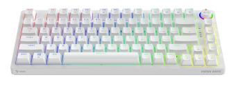 Klaviatūra Savio Wireless Mechanical Phenix White 75% Outemu Red Pro